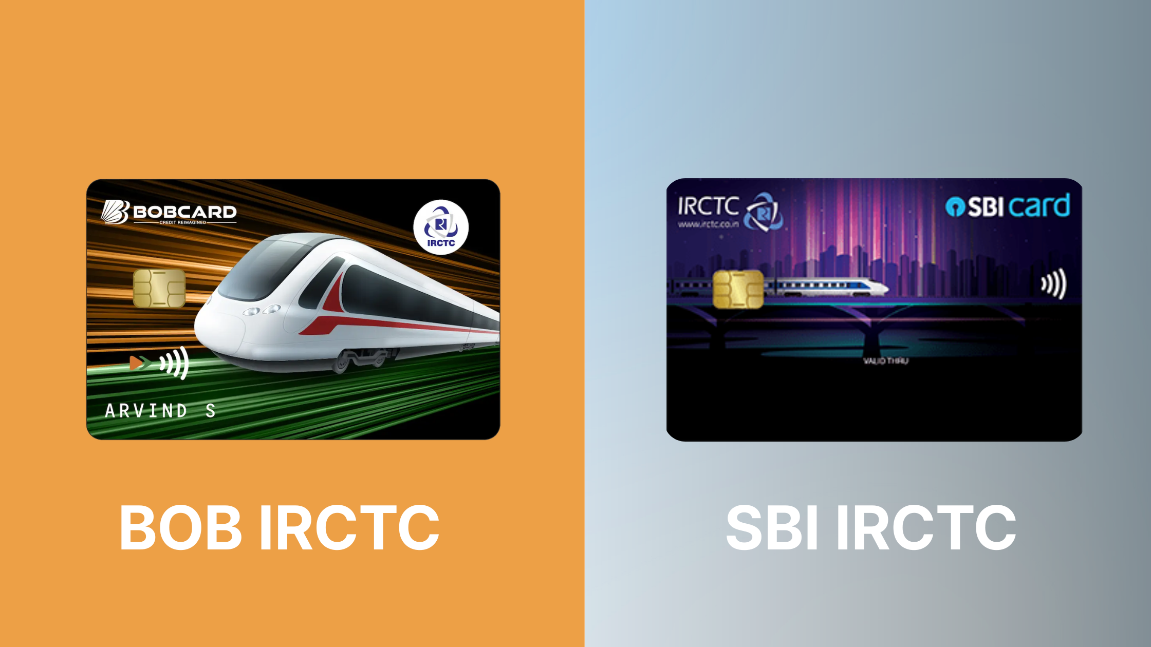 BOB IRCTC vs SBI IRCTC Card: Train Traveller's Guide
