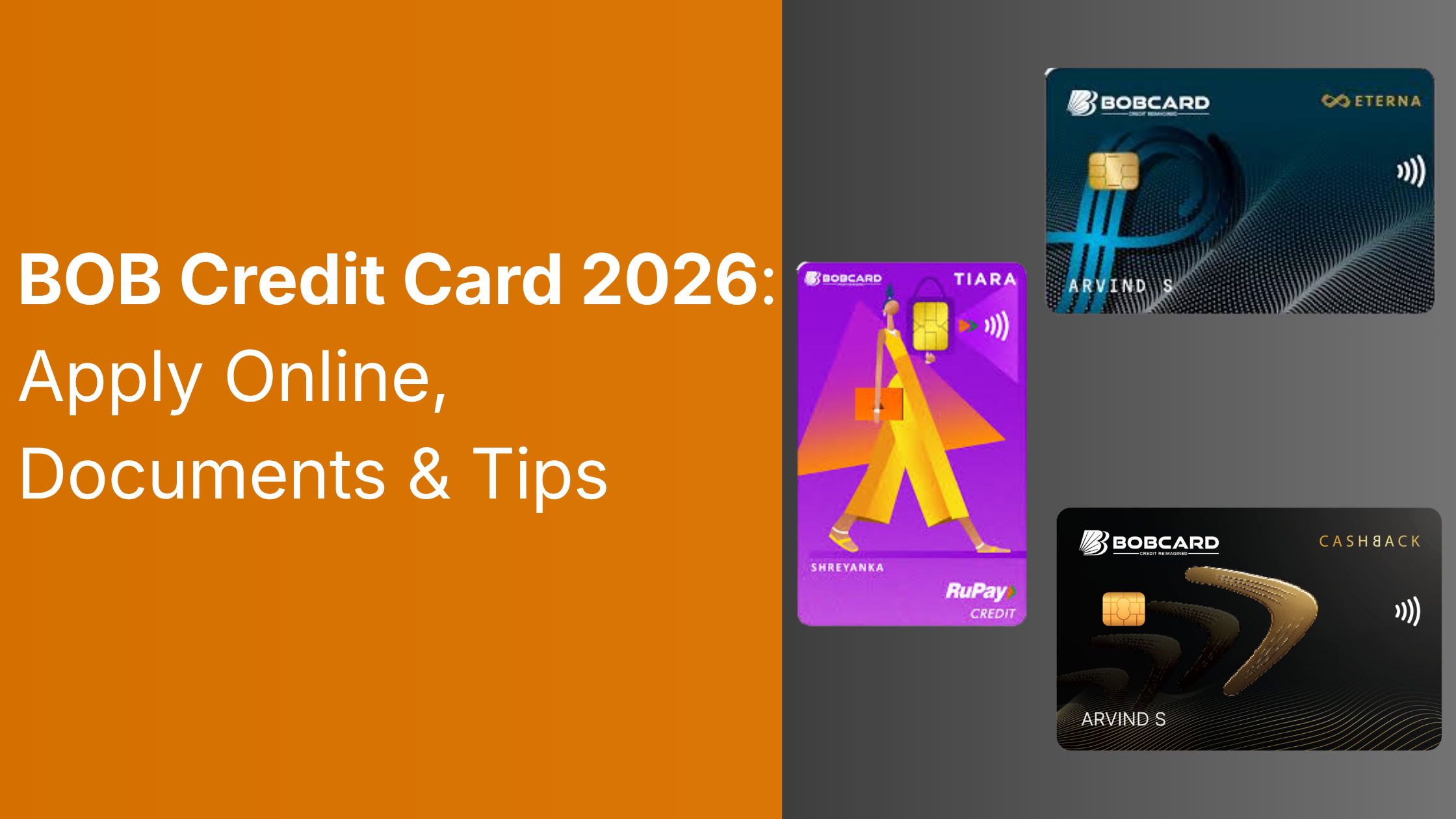 BOB Credit Card 2026: Apply Online, Documents & Tips
