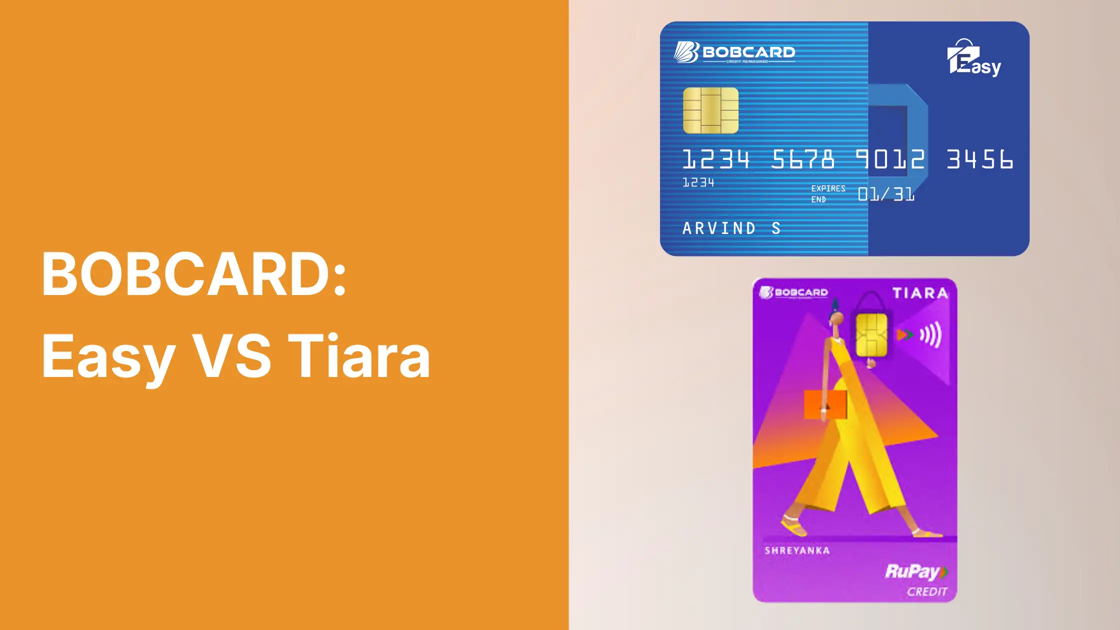 BOB Easy vs BOB Tiara: Which Entry Card Is Right for You?