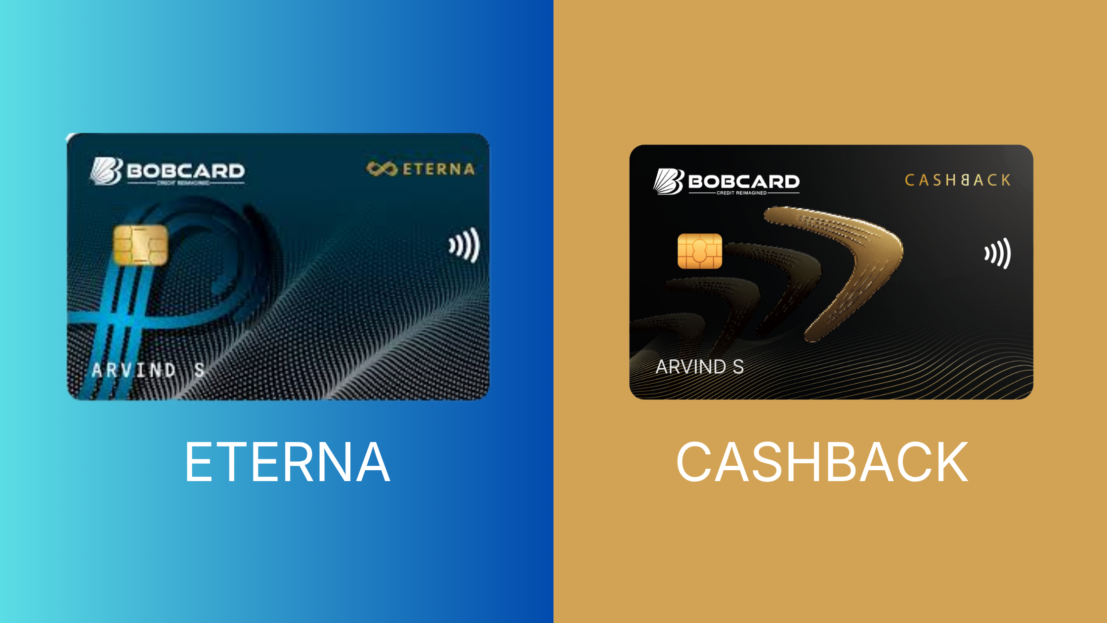 BOBCARD Eterna vs BOBCARD Cashback: Which Is Better?