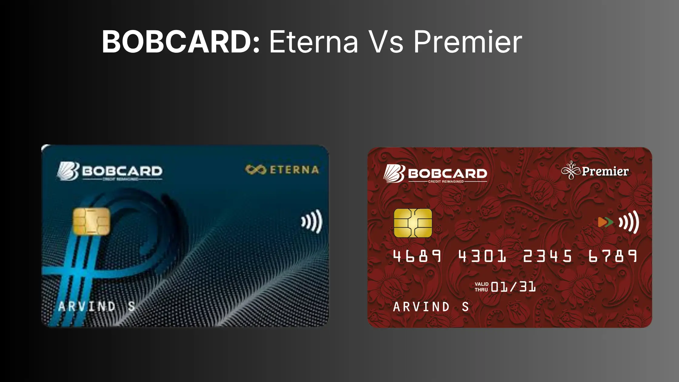 BOB Premier vs Eterna: Which BOB Card Is Right for You?
