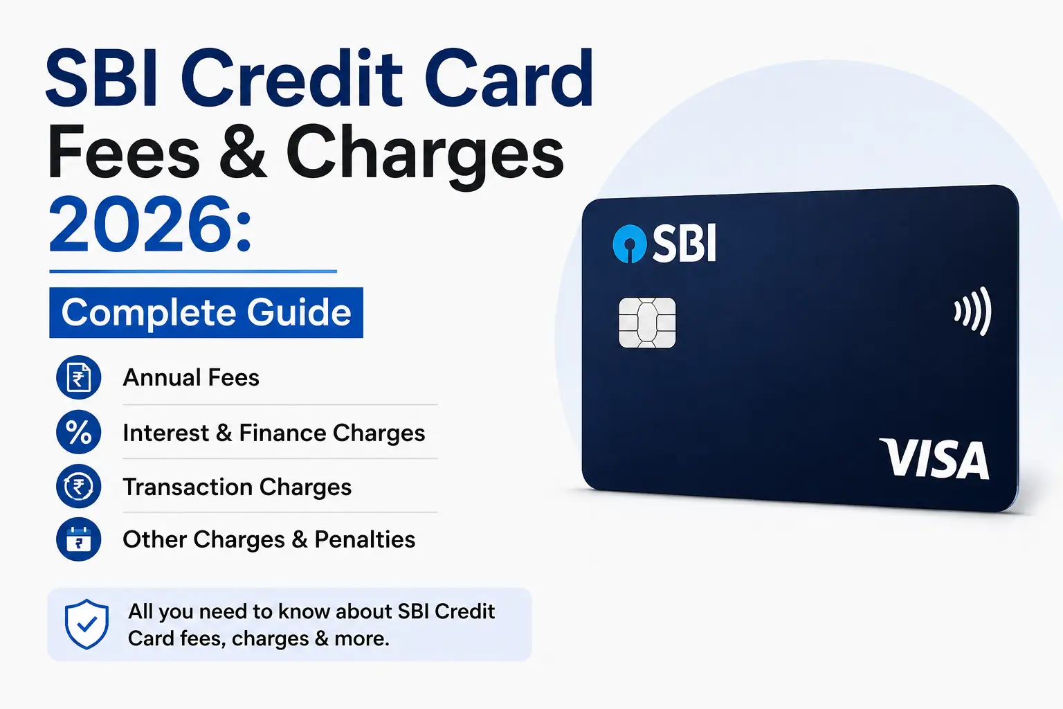 SBI Credit Card Fees & Charges 2026: Complete Guide