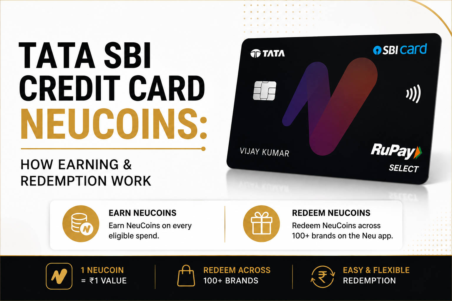 Tata SBI Credit Card NeuCoins: How Earning & Redemption Work